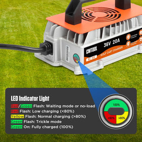 CMTOOL 36V EZGO charger with D-type plug for EZGO systems