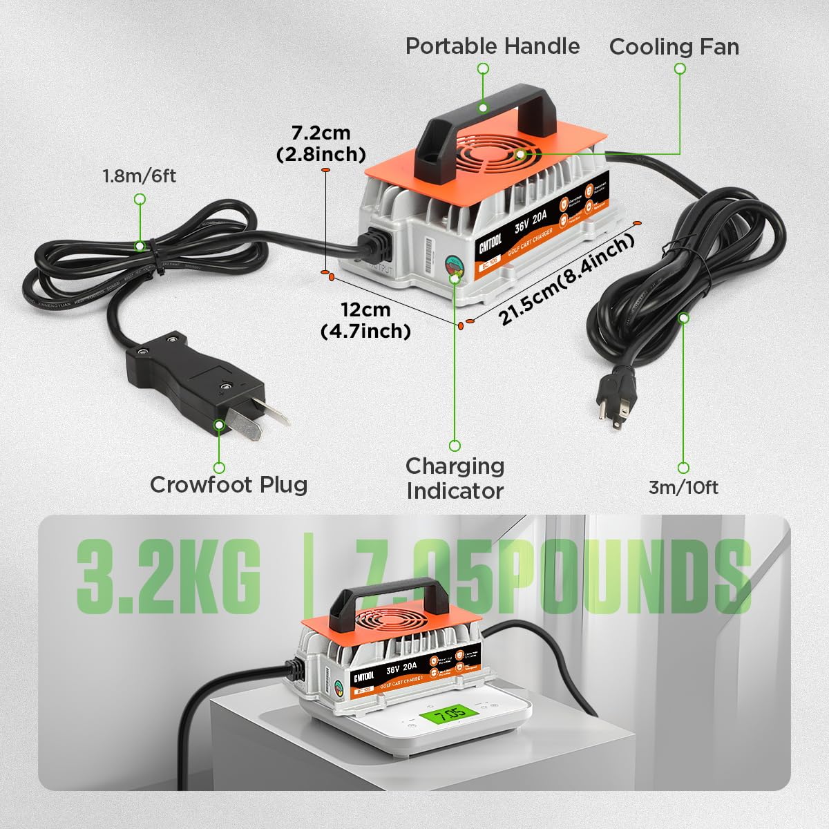 CMTOOL FCC/ETL certified charger meets safety standards
