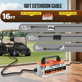 CMTOOL automatic trickle mode maintains battery health after charge.