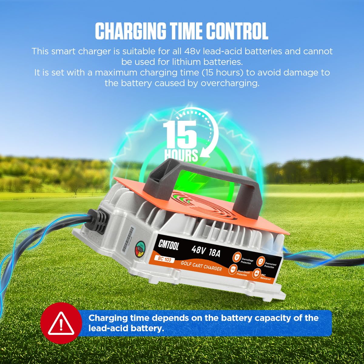 CMTOOL built-in cooling fan maintains stable operation during longer charges