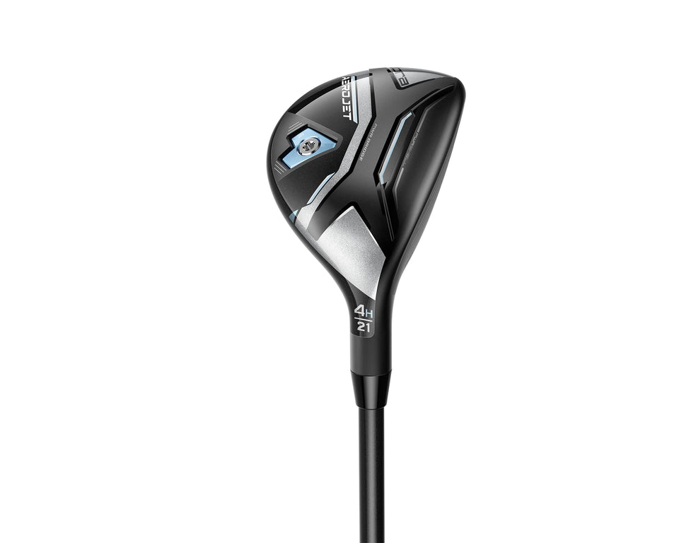 COBRA Aerojet women's hybrid pwr-bridge weighting boosts stability for longer approach shots.