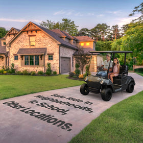 Coivy clear windshield for Club Car Precedent improves viewing clarity on the course.