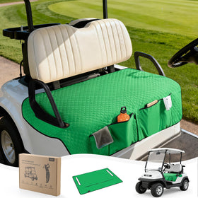 Coivy golf cart seat covers with 4 front pockets offer added storage.