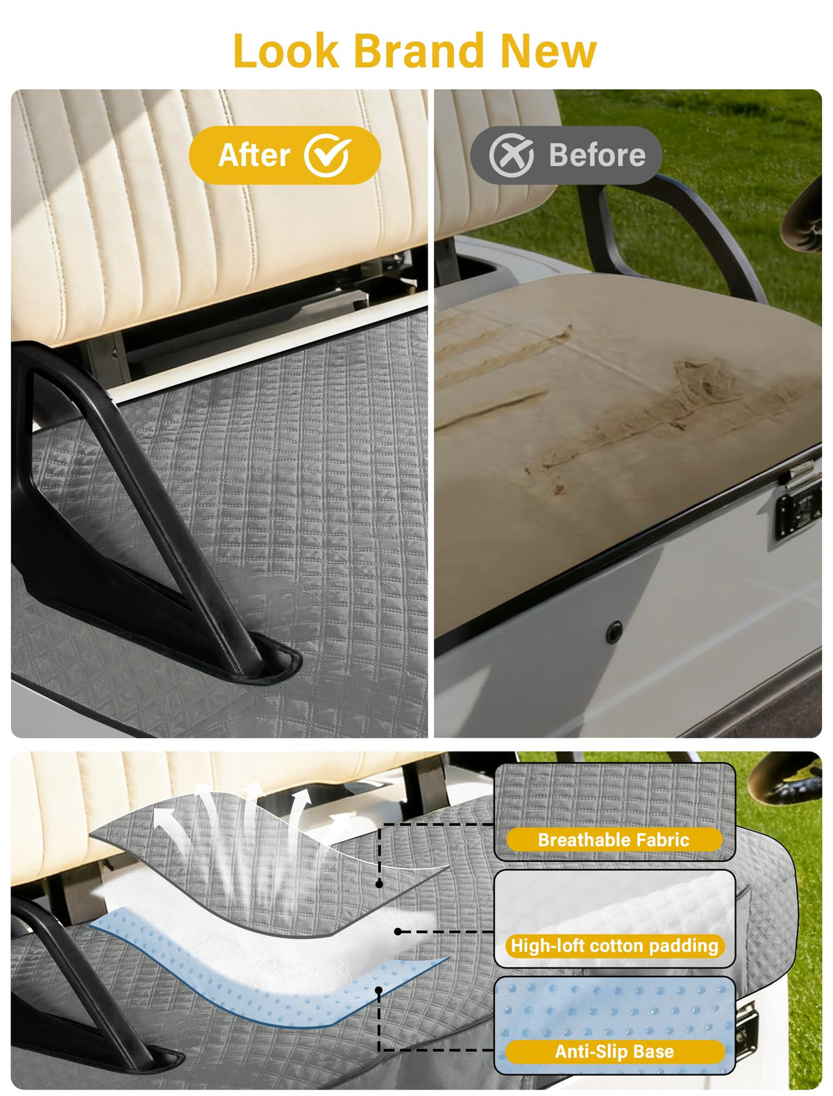 Coivy cover with nonskid bottom anchors to keep towels in place