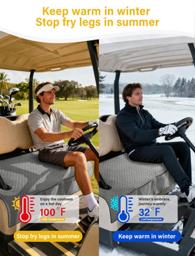 Coivy seat covers protect original seats during rounds