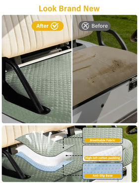 Coivy non-slip bottom keeps towels and gear secure during rides.