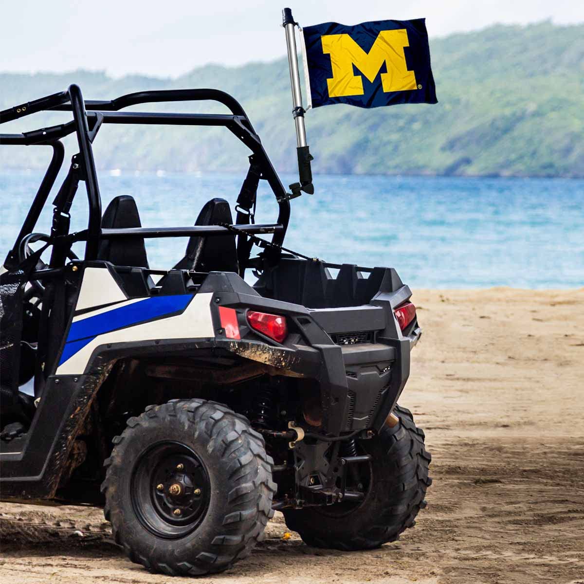 Clips and hardware included for easy golf cart flag installation