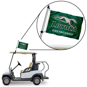 College Flags & Banners Co. officially licensed Loyola Greyhounds flag for compliant display.