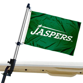 Manhattan Jaspers 12x18 golf cart flag, visible from both sides for clear team visibility