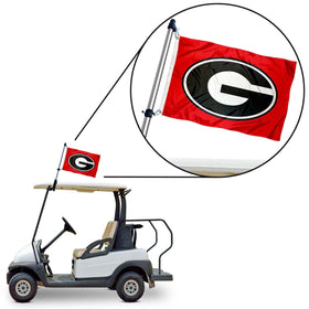 College Flags & Banners Co. porch rail display showing team pride.