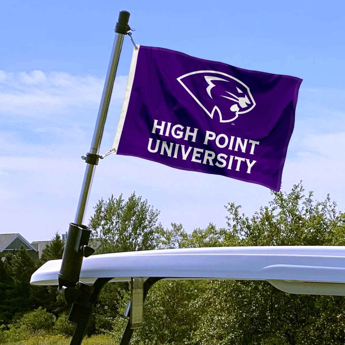 College Flags & Banners Co two-piece 30-inch flag pole provides versatile, durable support.