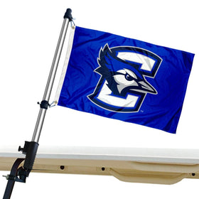 Creighton Bluejays flag assembly for golf carts boosts visibility.