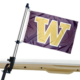College Flags & Banners Co. Washington golf cart flag mount for durable outdoor display.