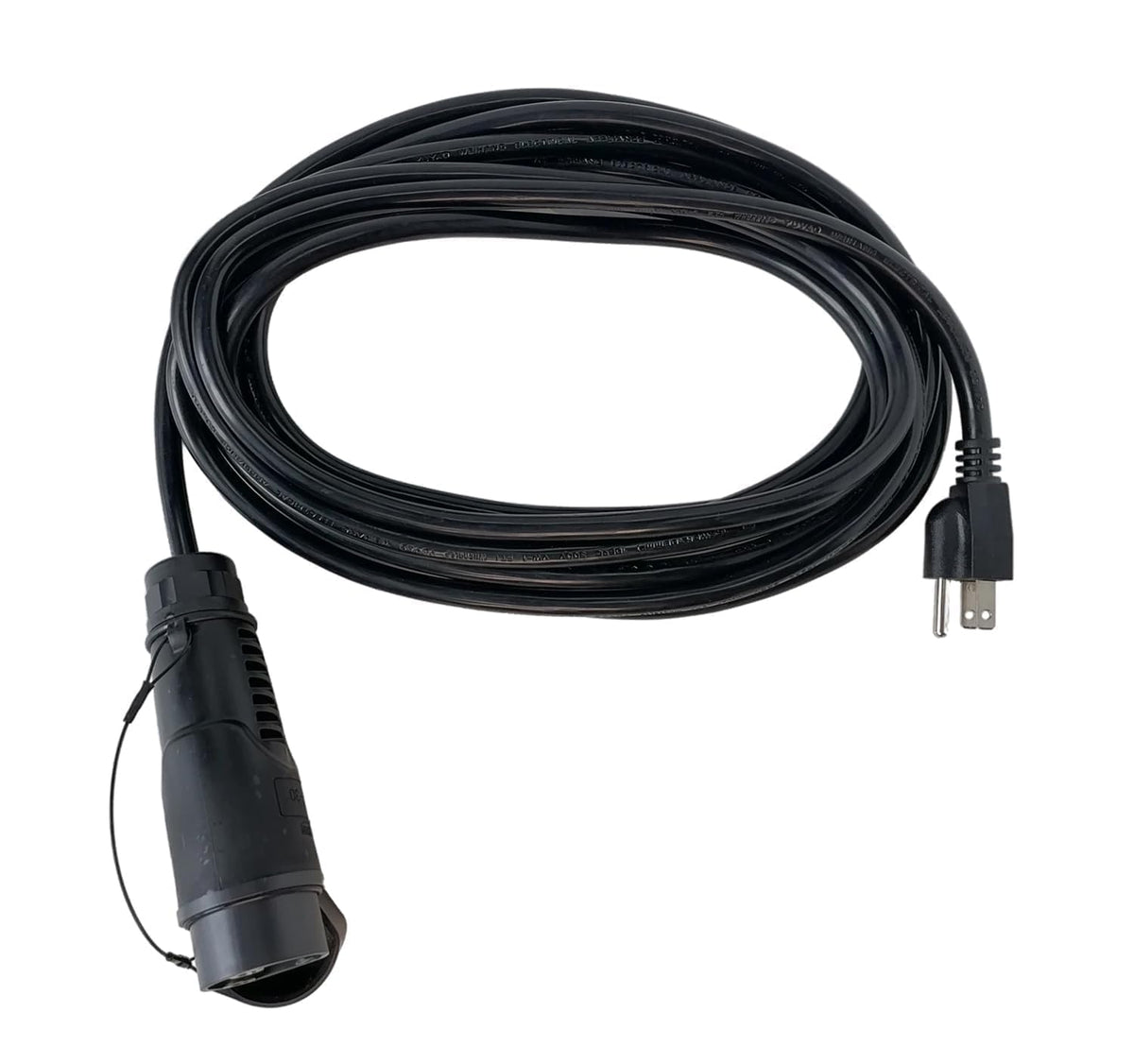 COMFGET Y-30 black charging cord for outdoor or garage use.