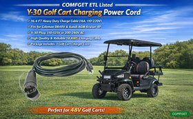COMFGET Y-30 heavy-duty cable for 110-240V charging across outlets.