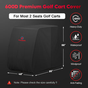 Comnova golf cart cover 2P universal-fit fits EZGO Club Car Yamaha