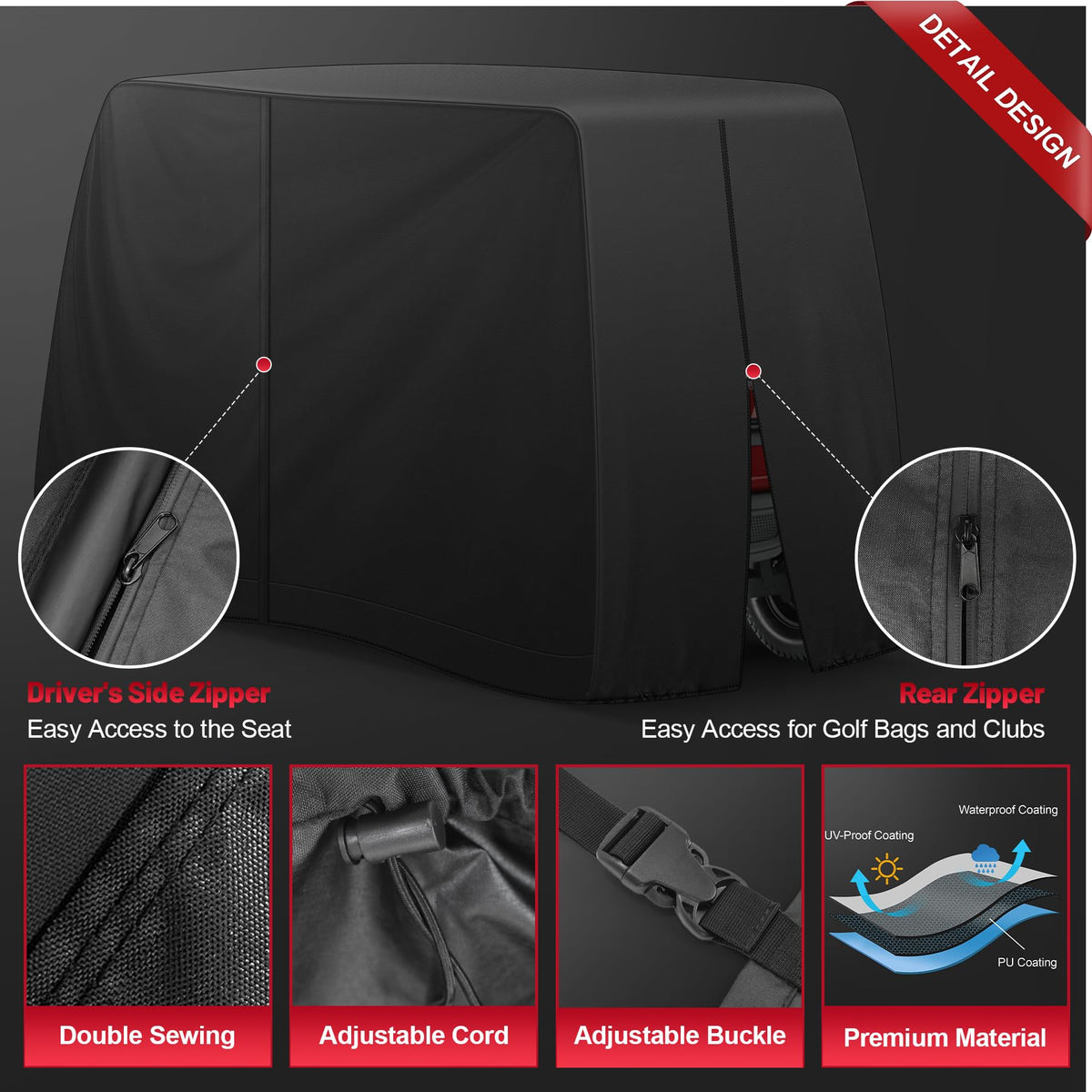 Comnova 600D fabric close-up highlights durable construction