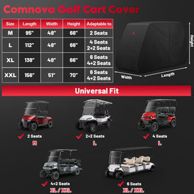 Comnova Outdoors 6-passenger rear zipper access enables quick bag access while covered