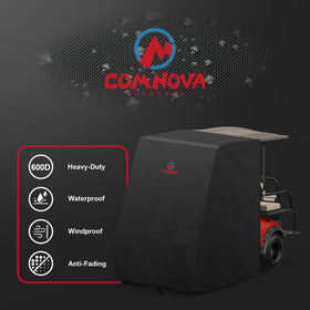 Comnova Outdoors windproof buckles and elastic drawstring securing the cover