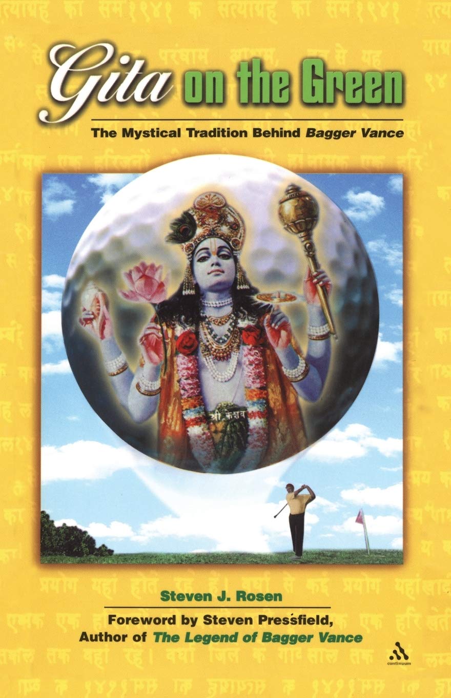 Continuum Gita on the Green book cover, a sport-spiritual fusion for mindful golf readers.