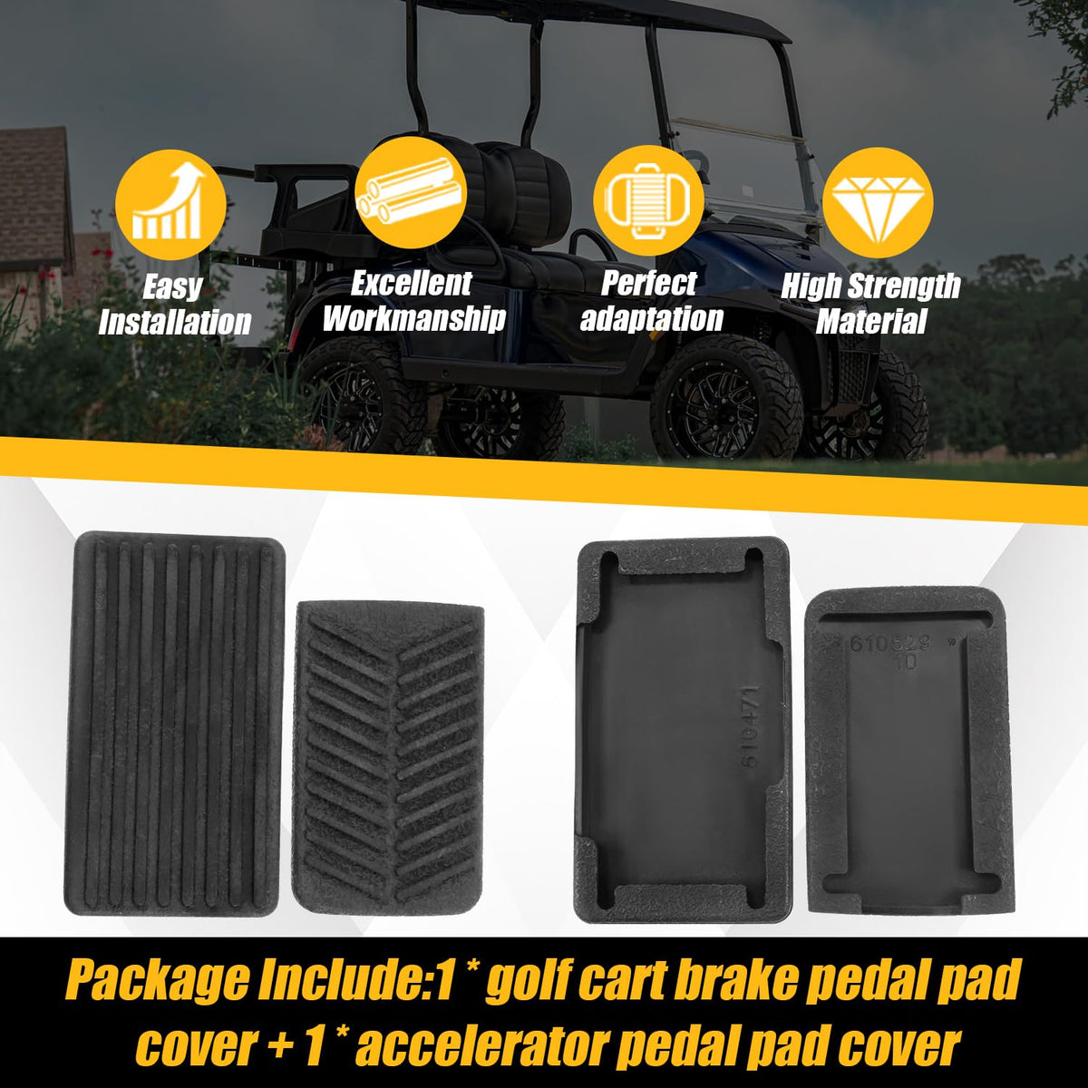Cool Star brake pad closeup highlights rugged texture for reliable grip