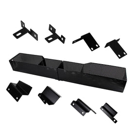 COOL STAR black finish complements interior while adding hidden storage.