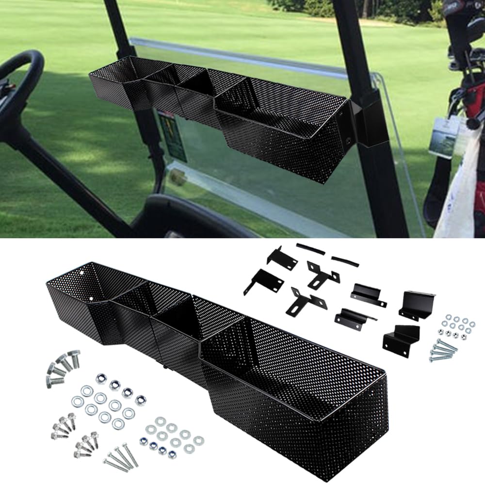 COOL STAR front inner basket attached to EZGO TXT for organized storage on the go.
