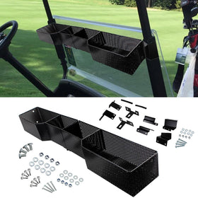 COOL STAR front inner basket attached to EZGO TXT for organized storage on the go.