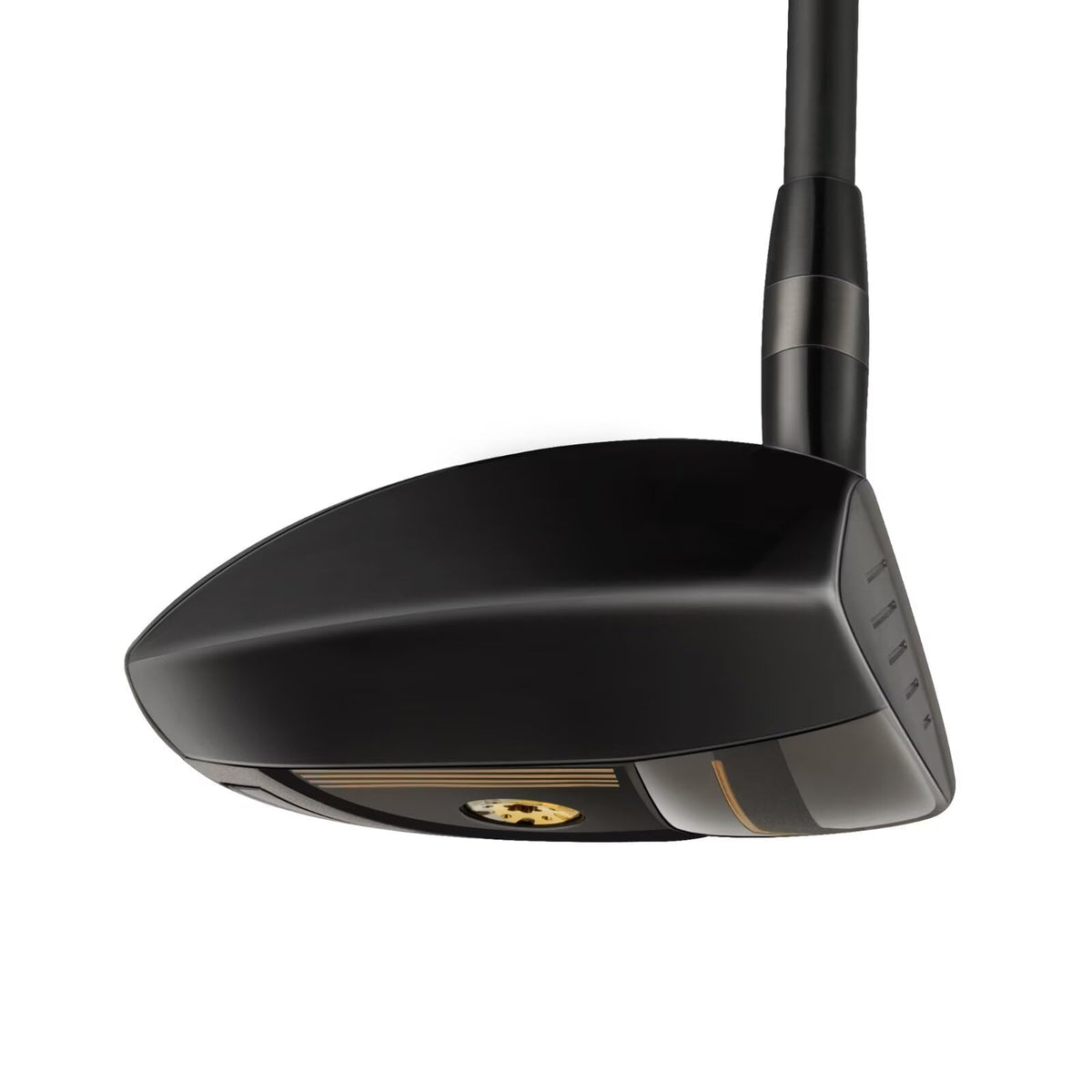 COOLO graphite shaft close-up emphasizes lightweight feel and responsive feedback.