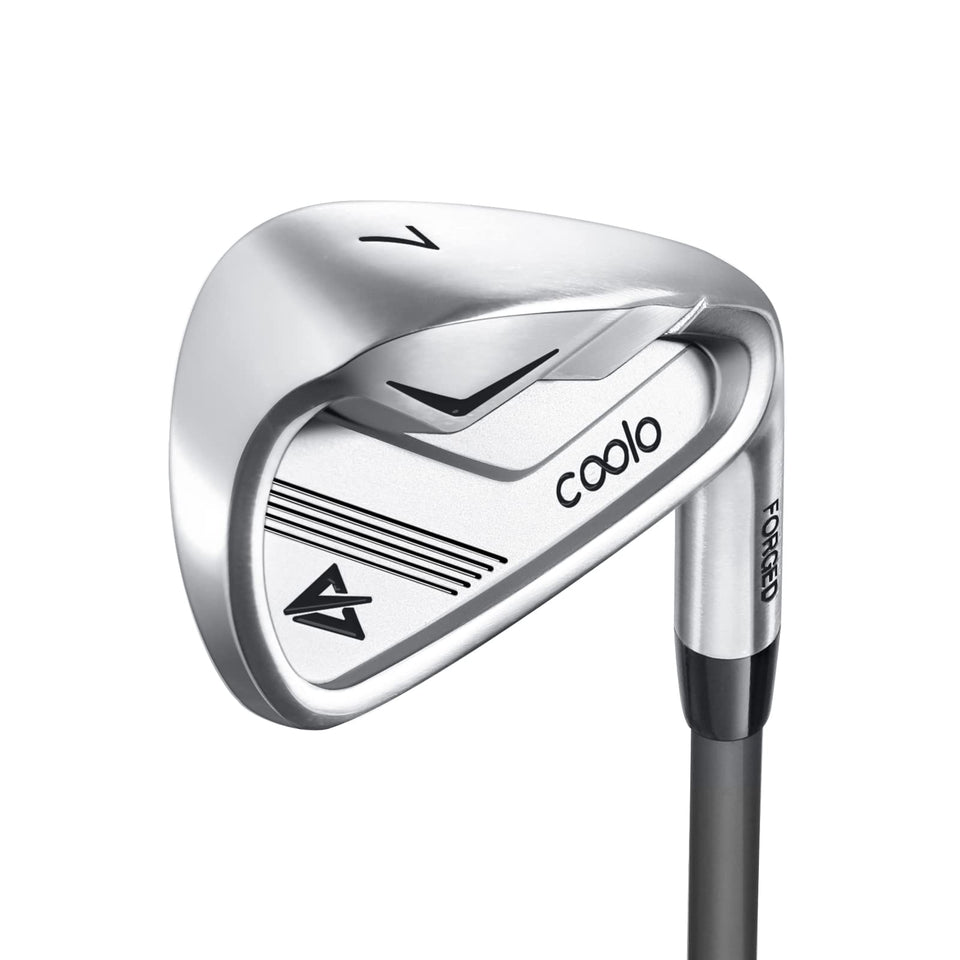 COOLO graphite irons for slow-swing players, offering comfort and potential distance on the course