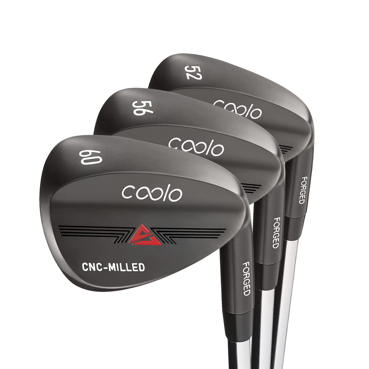 COOLO Graphite wedge texture and finish promoting green-side control.