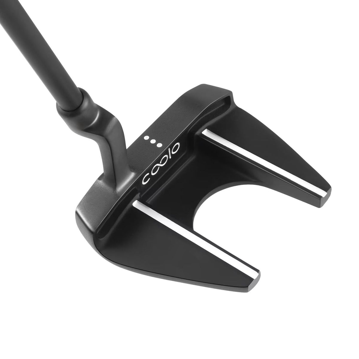 COOLO Low Torque Putter with graphite shaft improves balance for smoother long putts.