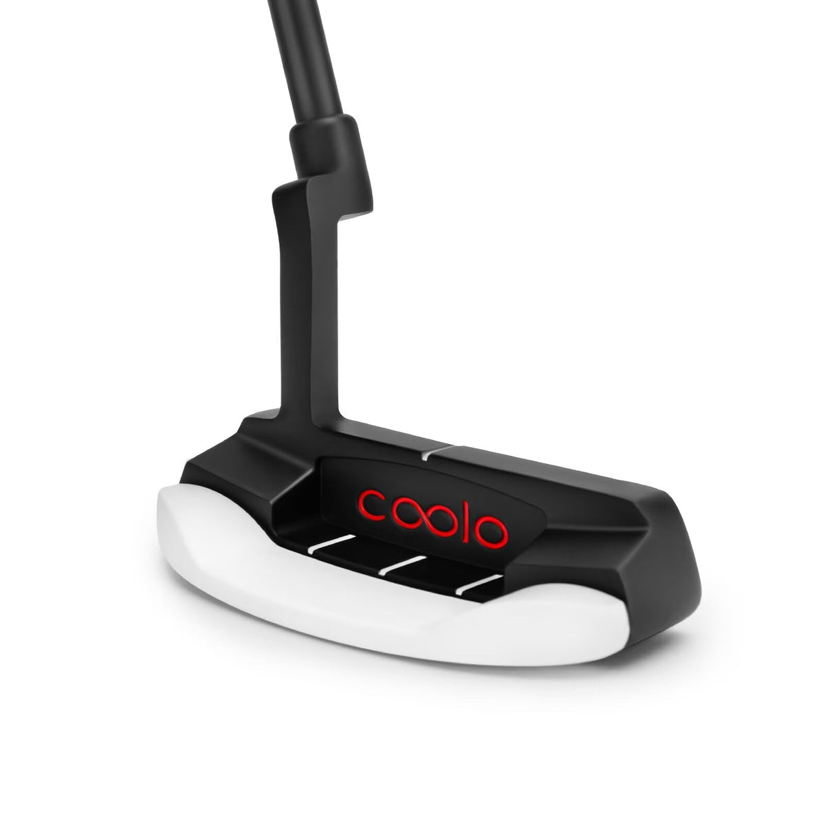 COOLO Low Torque putter head alignment lines aid eye positioning for flat putts.