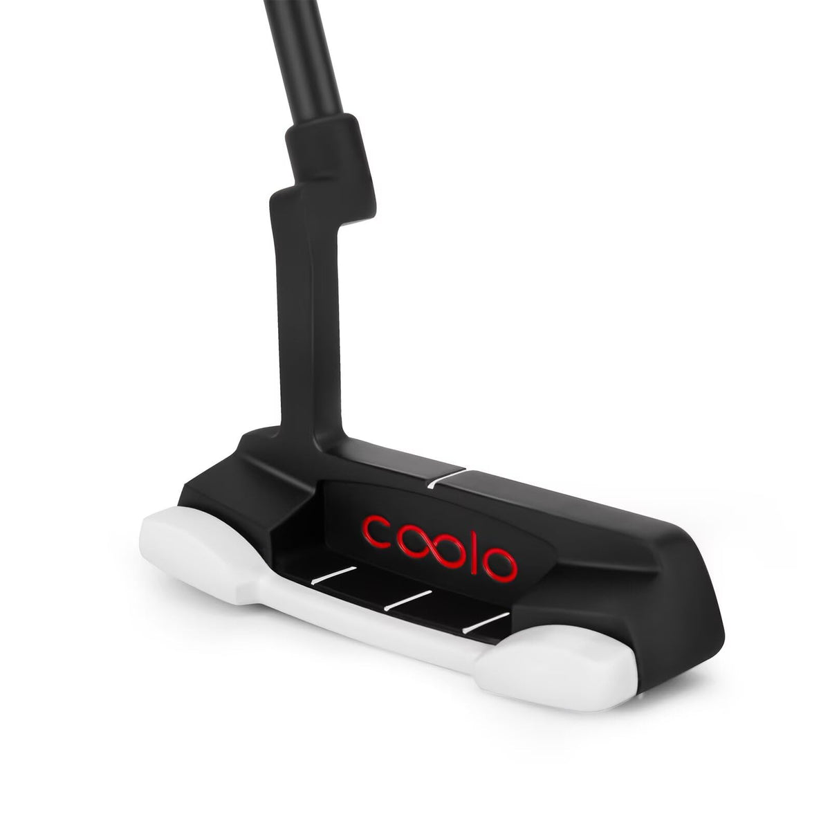 COOLO Low Torque Putter head shows clear alignment lines for precise setup.