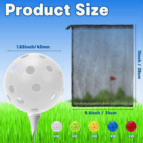 Coopay 42mm hollow-design golf balls for realistic flight and practice