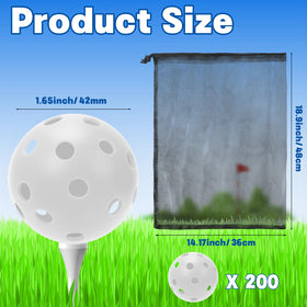 Coopay 42mm hollow practice balls provide realistic flight cues