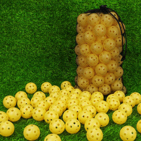 Coopay 50-pack yellow golf balls for practice sessions.