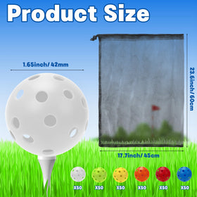 Coopay drawstring bag with the golf ball set for easy transport and storage