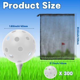Coopay hollow-design 42mm practice balls with holes for realistic flight
