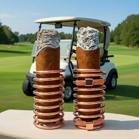 Solid copper design promotes airflow to keep cigars fresh during play