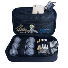 CORECISE Golf Accessory Bag Organizer front view shows compact storage for essentials.
