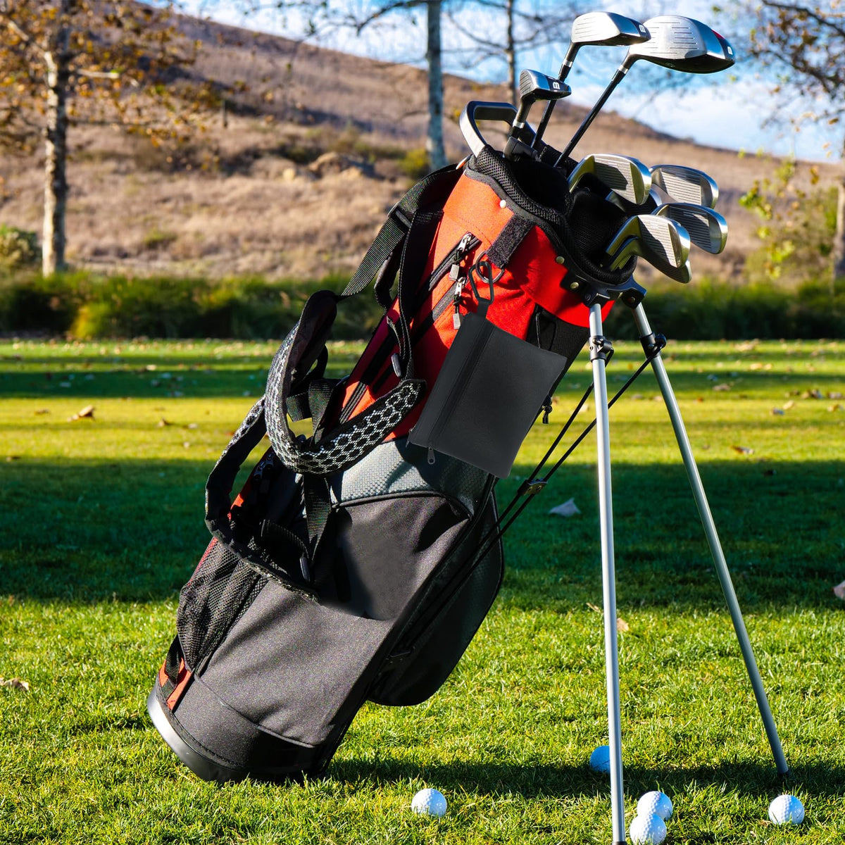 CORECISE Golf Ball Pouch dedicated tees slot enables fast tee access