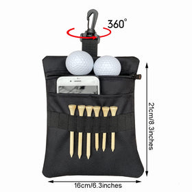 CORECISE golf tee pouch bag multi-pocket design for organized balls and tees