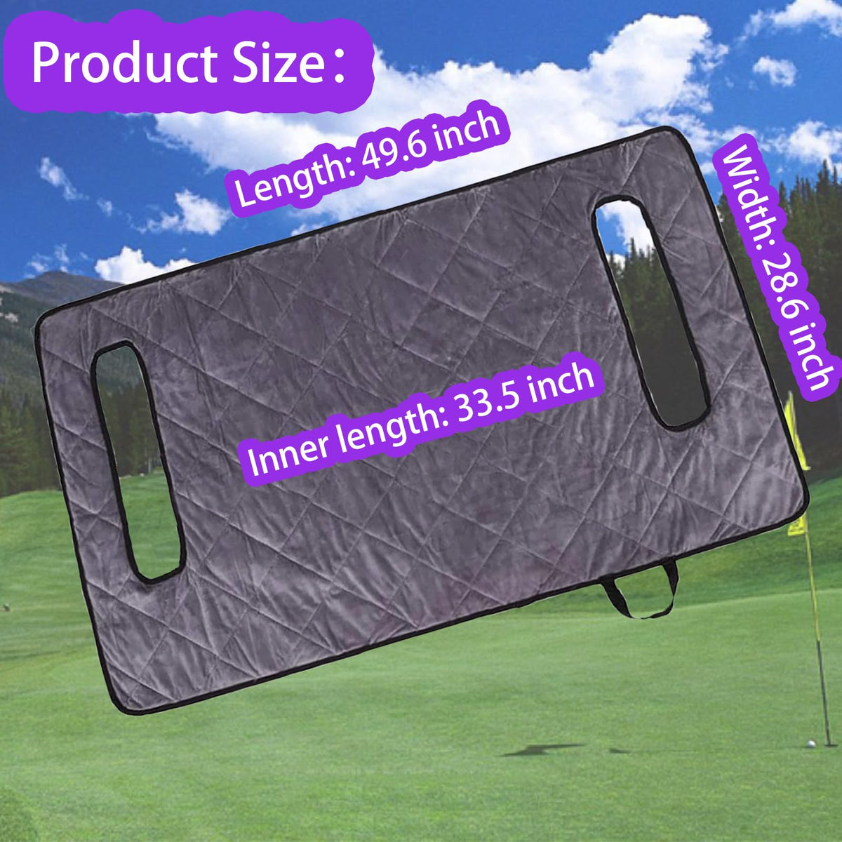 CORRBPEN EZGO-fit seat cover installs easily with side holes.