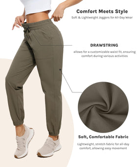 Cosmolle tapered-leg pants offer easy movement and sleek silhouette