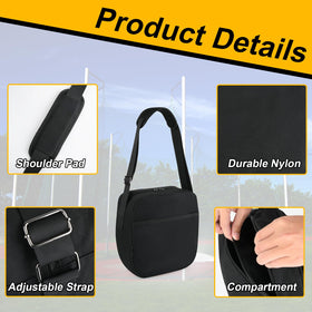 Cosmos Discus Carrier Bag side view highlighting reinforced stitching.