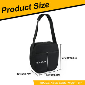Cosmos Discus Carrier Bag with zippered top for quick access.