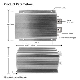 Cotether 1205 controller installed in Club Car DS demonstrates broad compatibility.