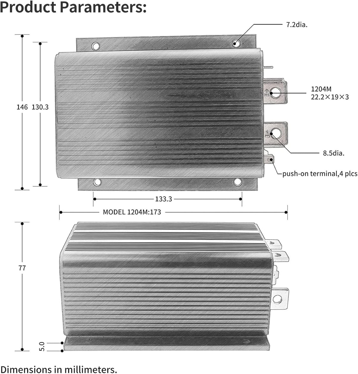 Cotether Curtis 1204 compatibility label confirms fit for Golf Cart DS models