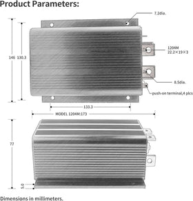Cotether Curtis 1204 compatibility label confirms fit for Golf Cart DS models